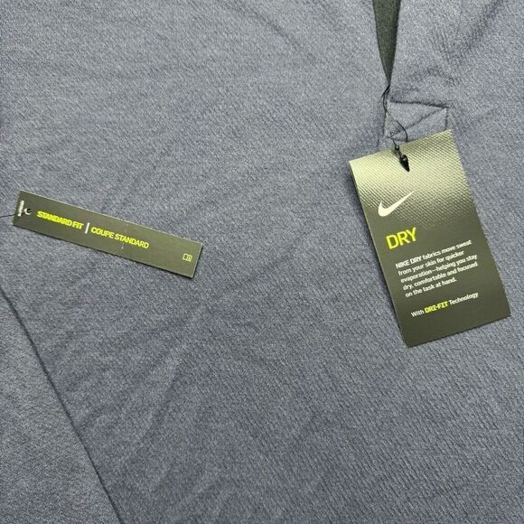 NWT Nike Dri Fit Standard Fit 1/4 Zip Pullover Mens Dark Plum Golf Preppy - Picture 4 of 12
